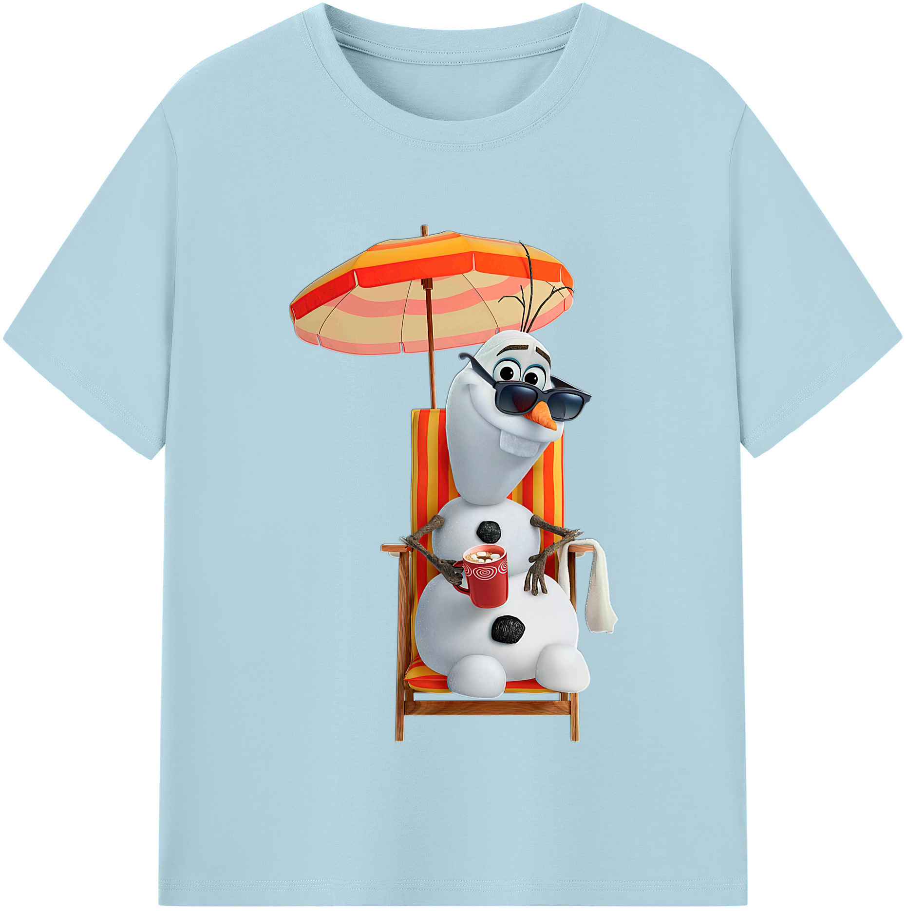 （画像用） アナと雪の女王 アンナ エルサ Frozen Anna Elsa 綿100％半袖Tシャツ（フロントプリント）